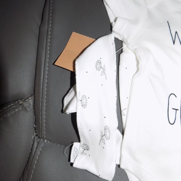 Rae Dunn Baby Outfit W/Headband Set Watch Me Grow - Picture 2 of 4